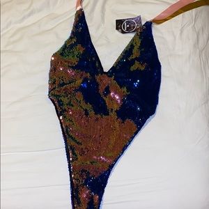 Festival sequin bodysuit